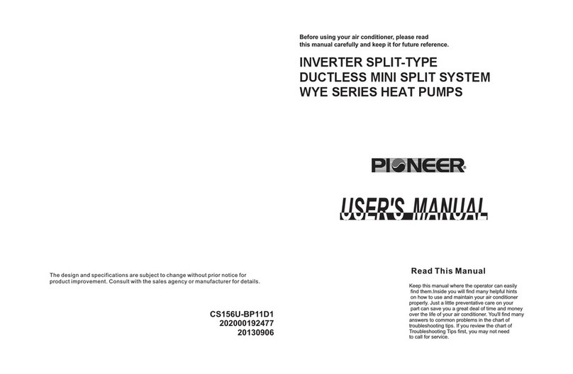 Pioneer WYE SERIES user manual