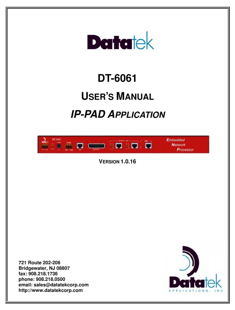 Datatek DT-6061 user manual