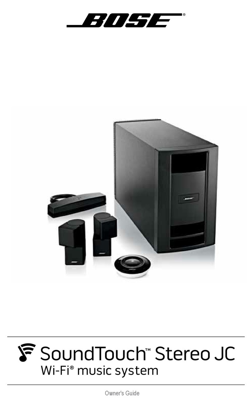 Bose Soundtouch Stereo JC User manual Bose Soundtouch Stereo JC User manual