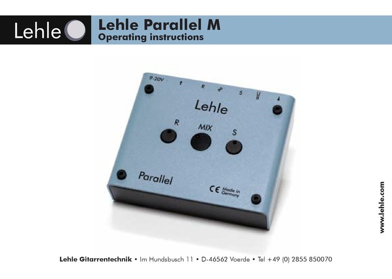 Lehle Parallel M operating instructions