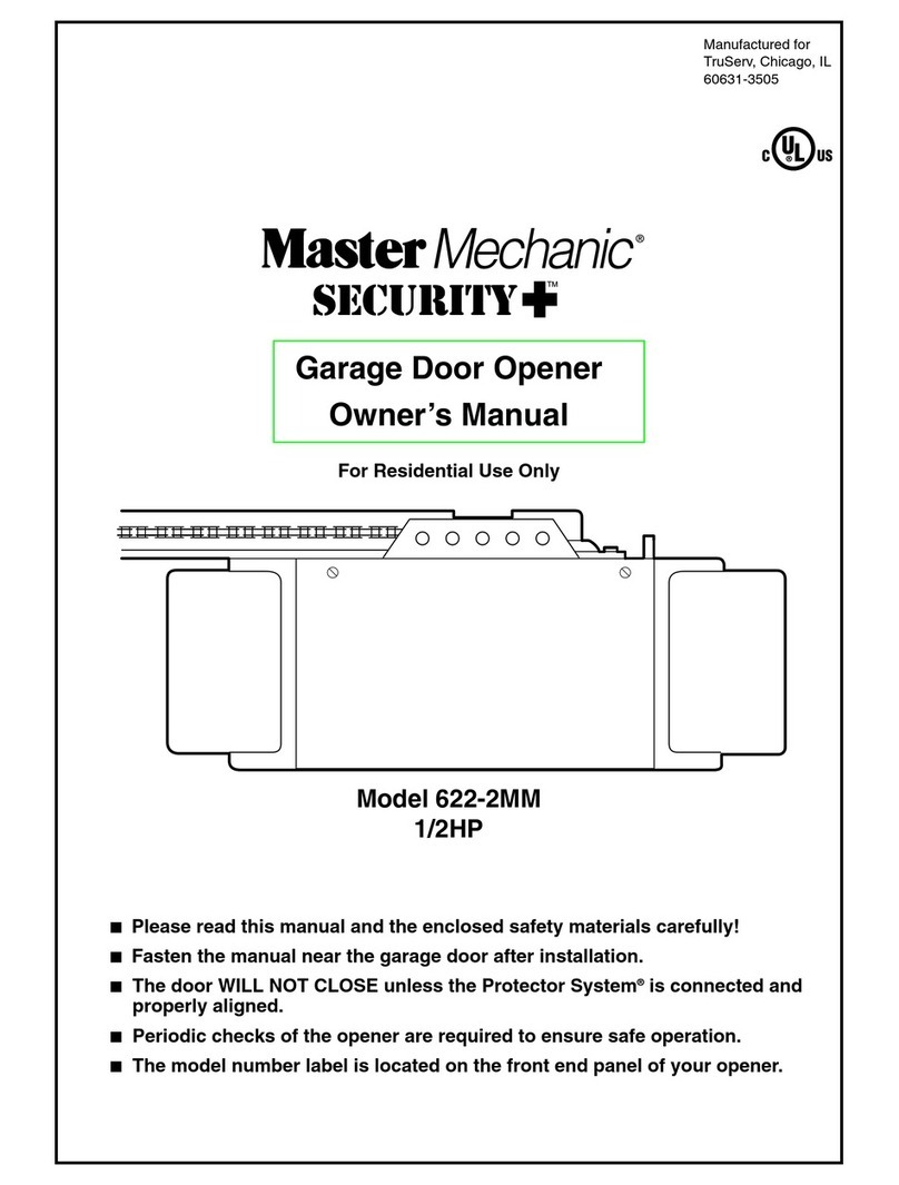 master mechanic 622-2MM User manual