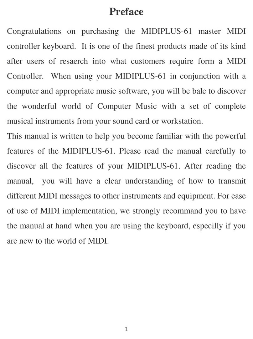 Miditech MIDIPLUS-61 User manual
