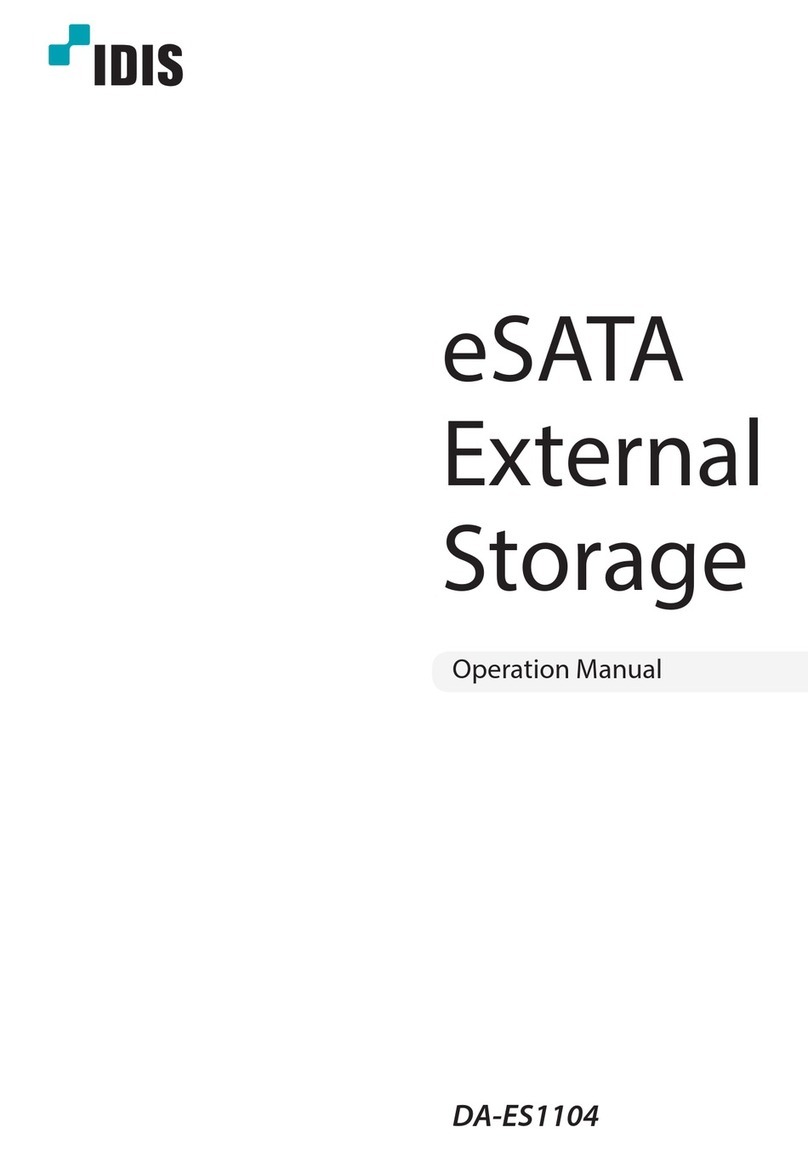 Idis eSATA External Operation manual