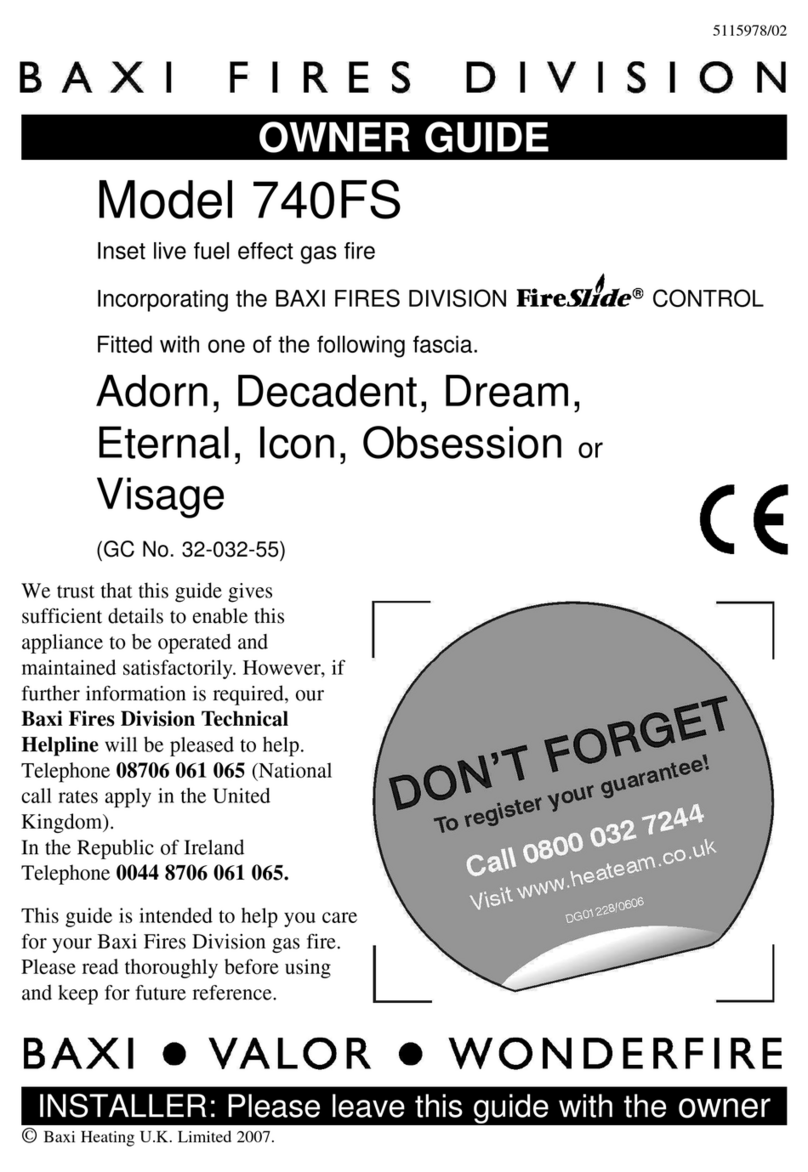 Baxi Fires Division 740FS User manual