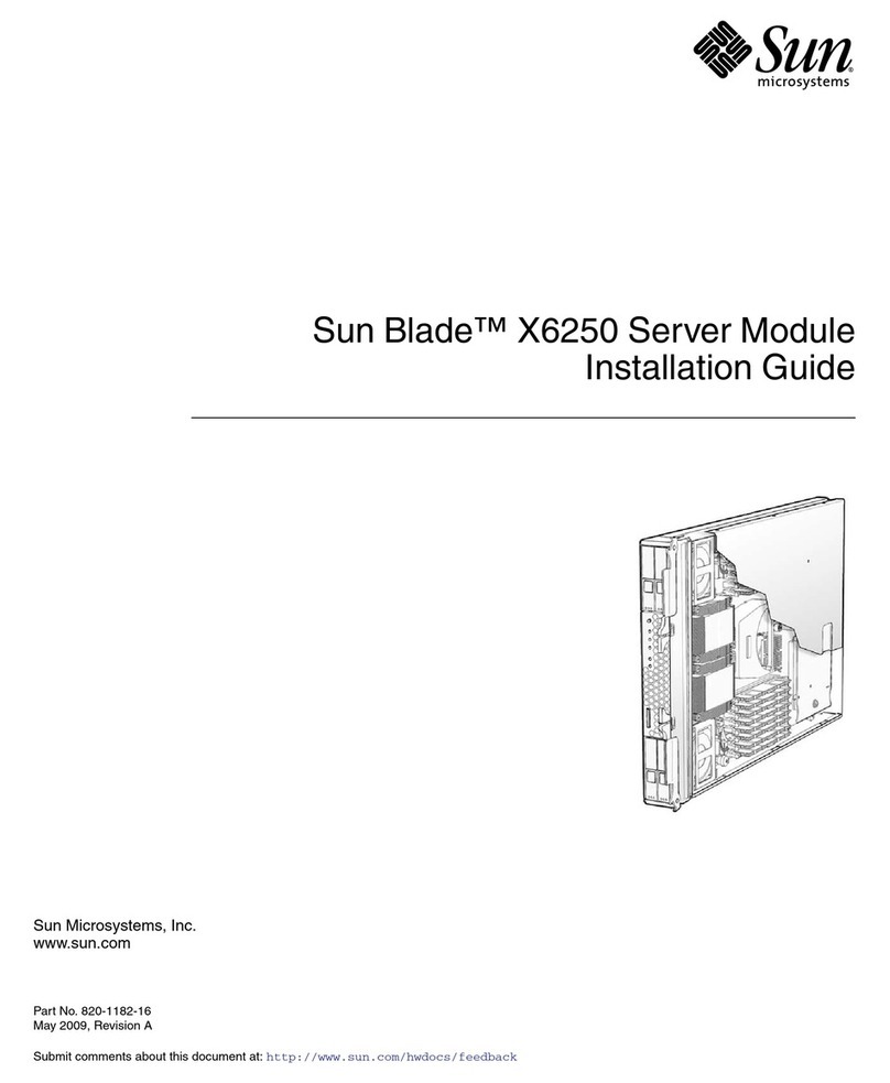 Sun Microsystems Sun Blade X6250 User manual