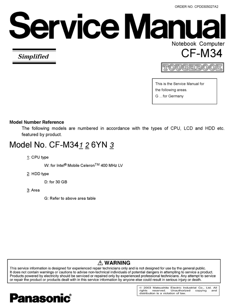 Panasonic Toughbook CF-M34126YN3 User manual