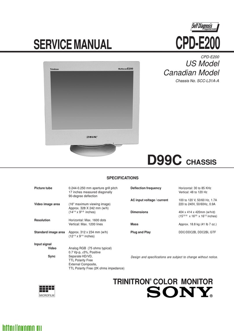 Sony Trinitron CPD-E200 Service manual