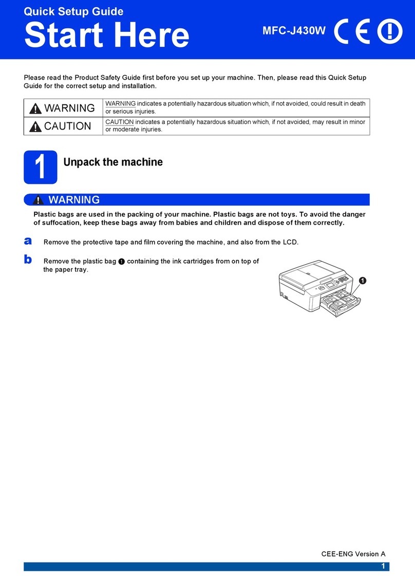 Brother MFC-J430w quick start guide