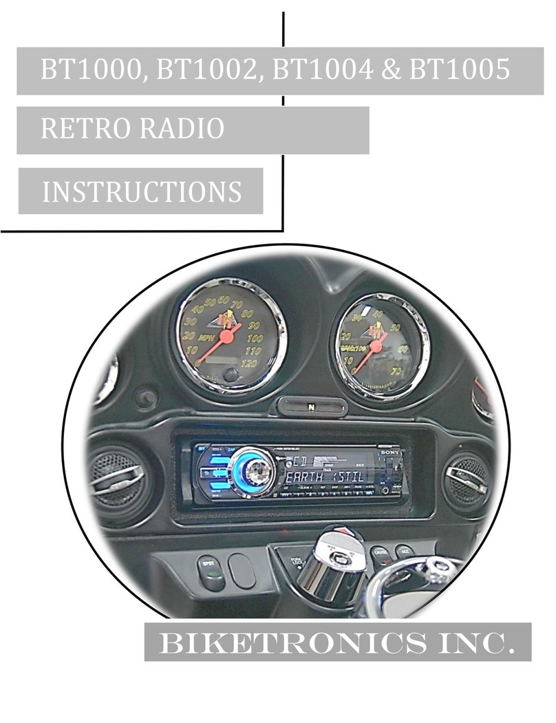 Biketronics BT1000 instructions