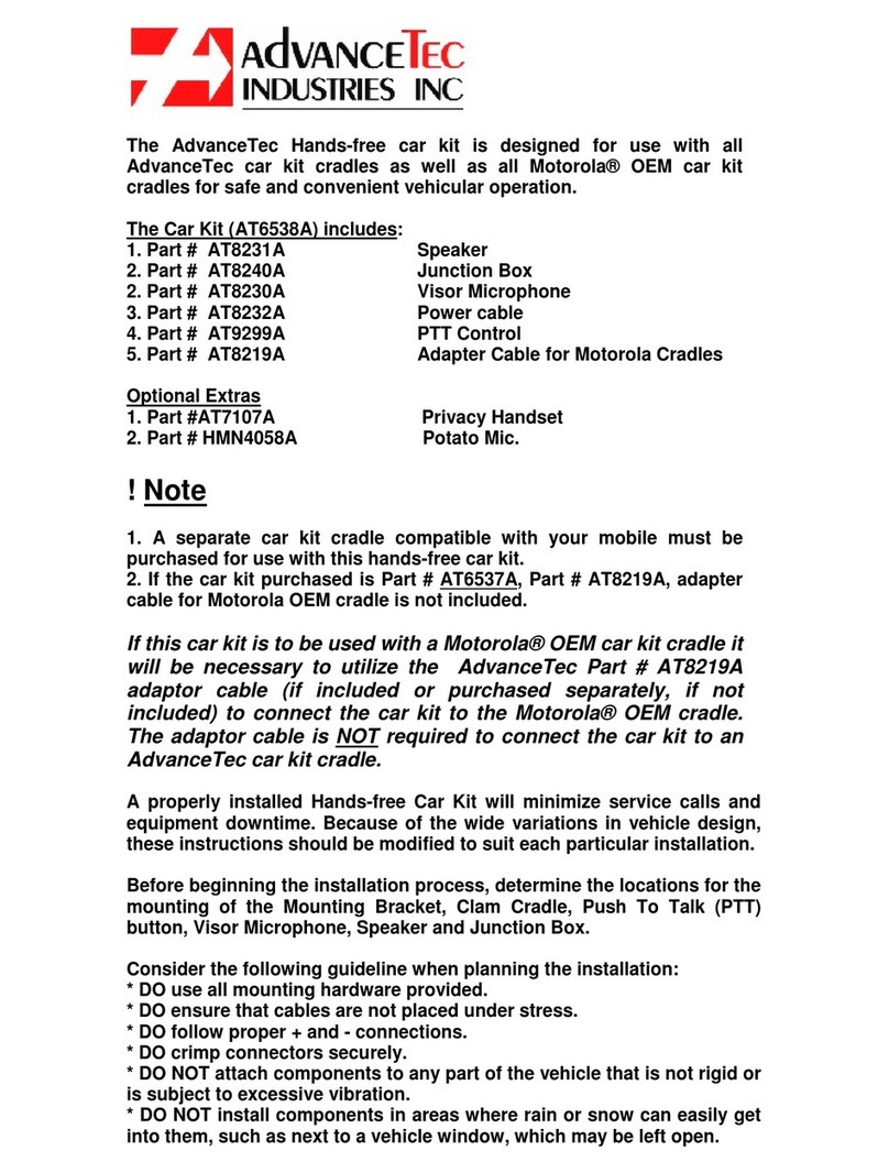 AdvanceTec AT6538A installation manual