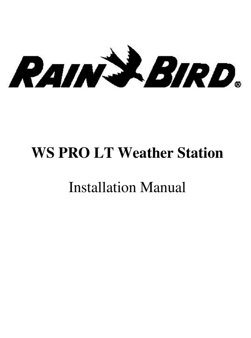 Rain Bird WS PRO LT installation manual