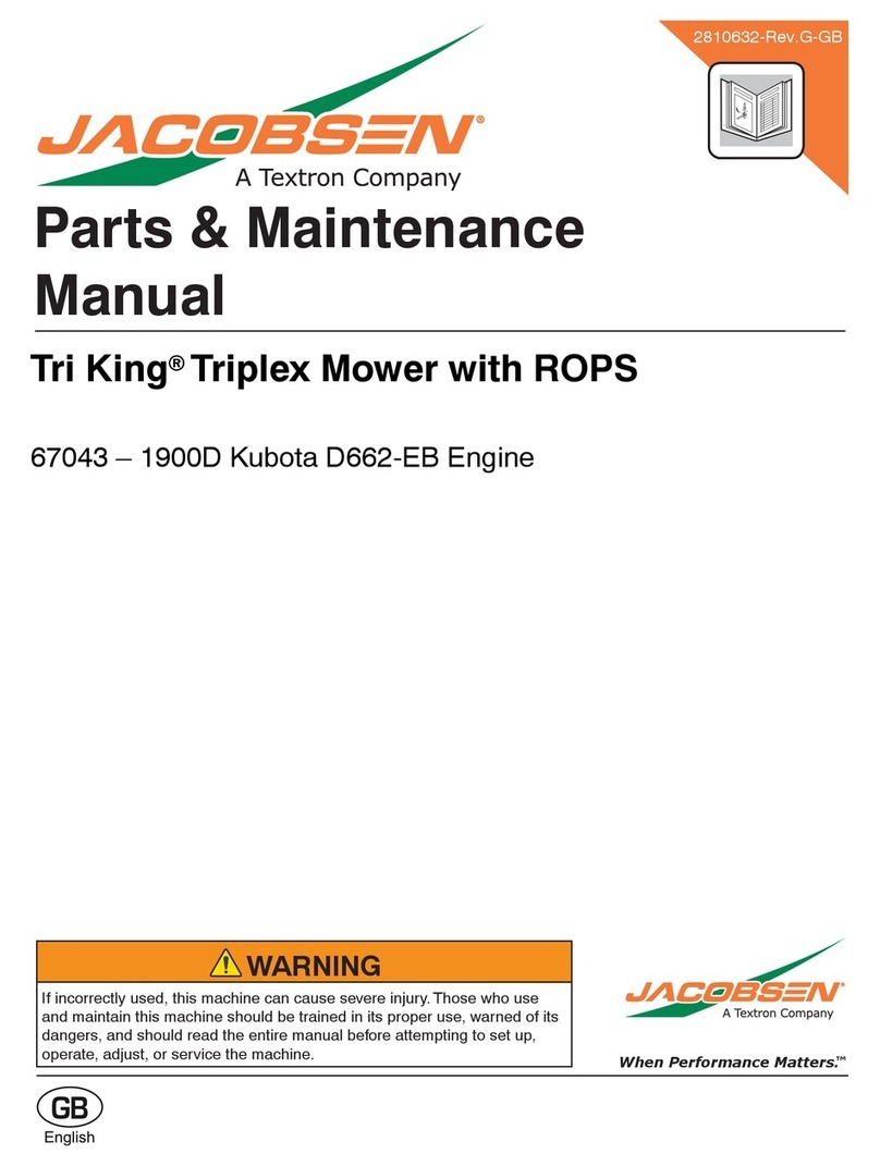Jacobsen Tri King Triplex Mower User manual