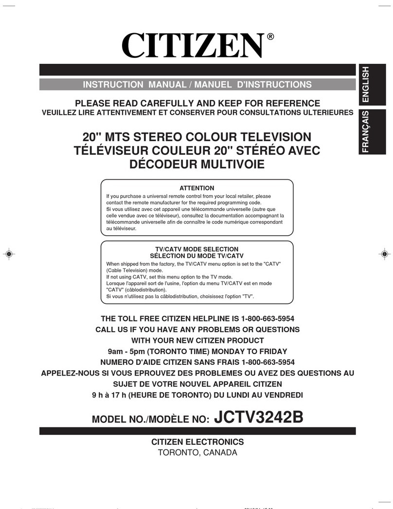 Citizen JCTV3242B User manual