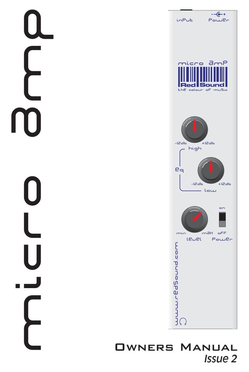 Red Sound MICRO AMP owner's manual