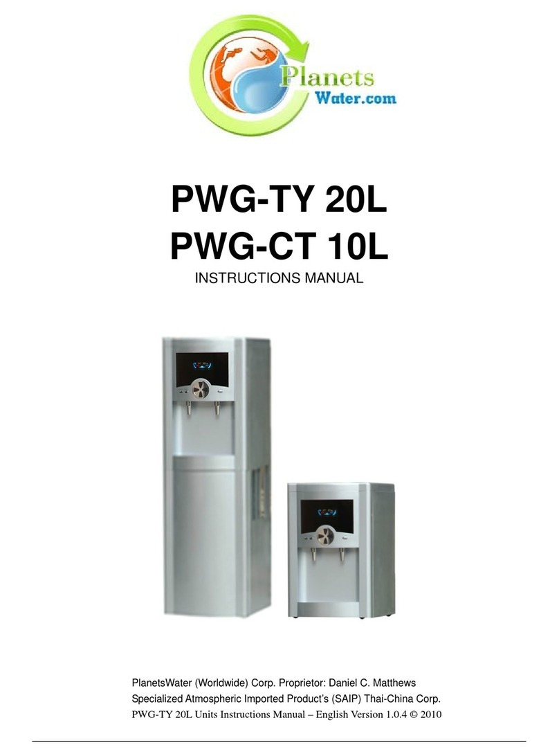 PlanetsWater PWG-TY 20L instruction manual