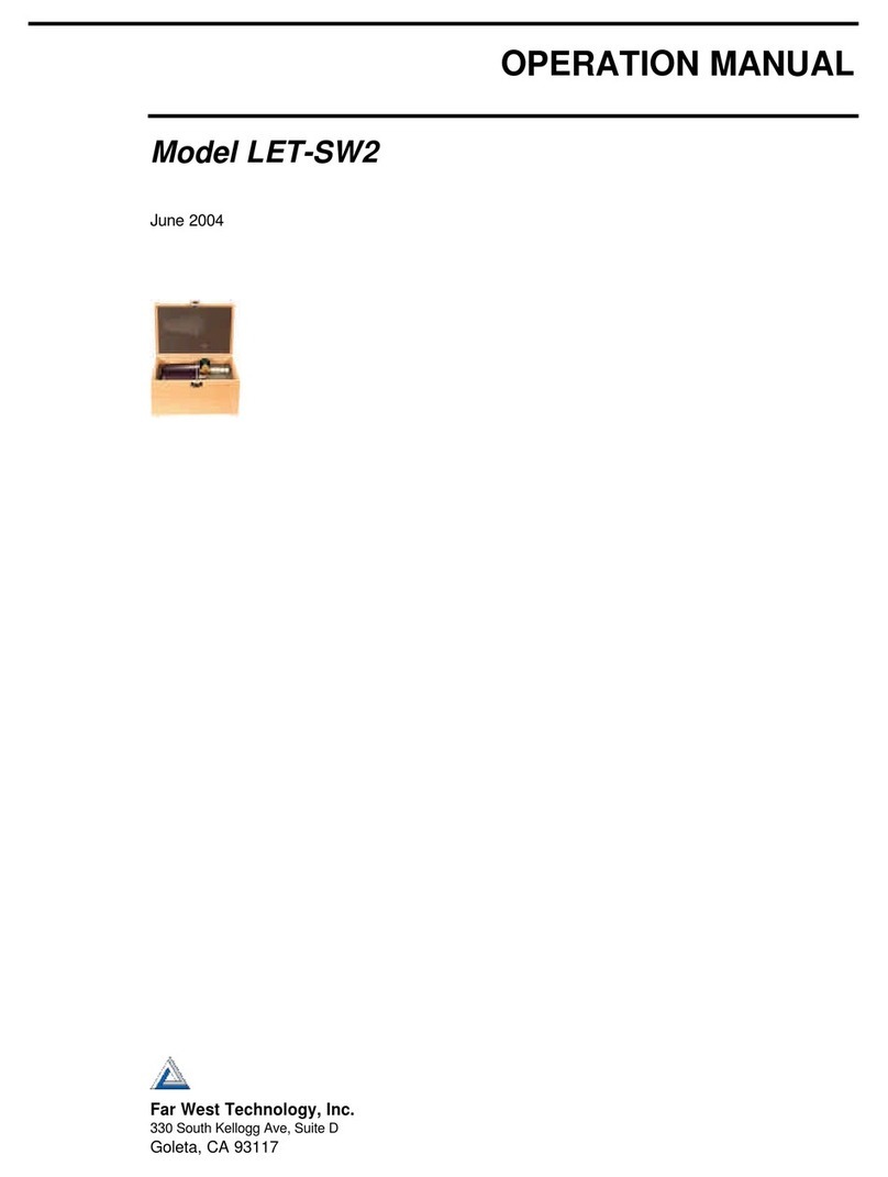 Far West LET-SW2 Operation manual