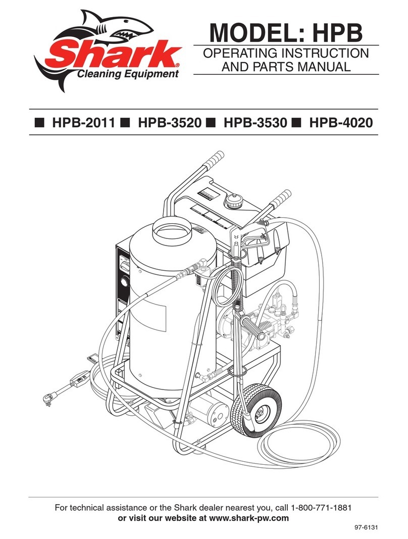 Shark HPB HPB-2011 Operating and parts manual