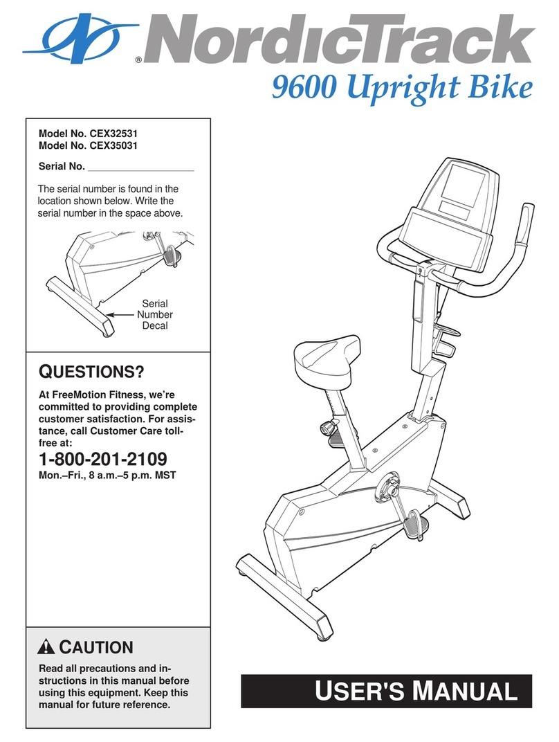 NordicTrack CEX32531 user manual