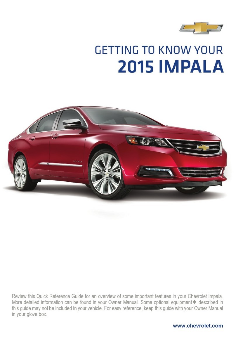 Chevrolet 2015 Impala Assembly instructions
