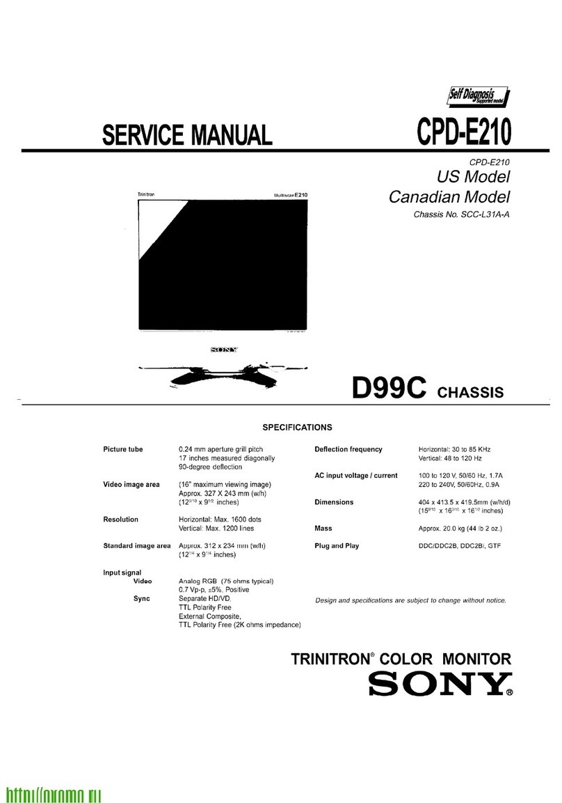 Sony Trinitron CPD-E210 User manual