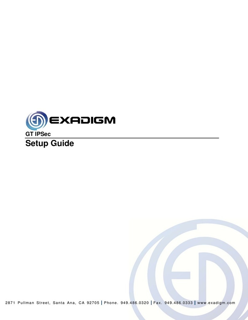 Exadigm GT IPSec Setup guide