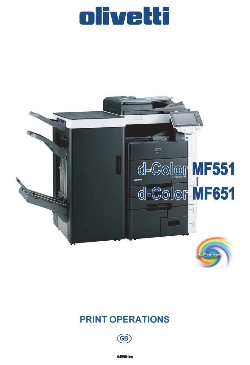 Olivetti d-color MF551 Configuration guide