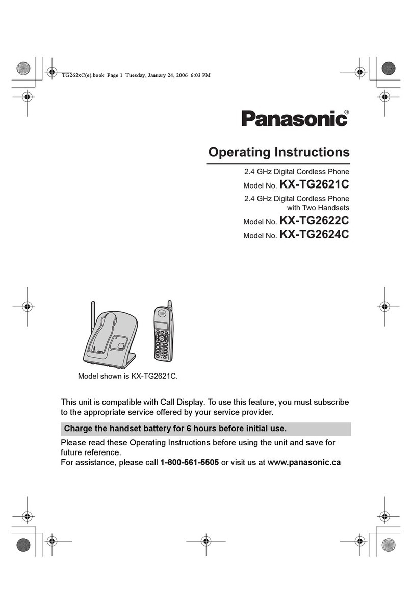 Panasonic KX-TG2621C User manual