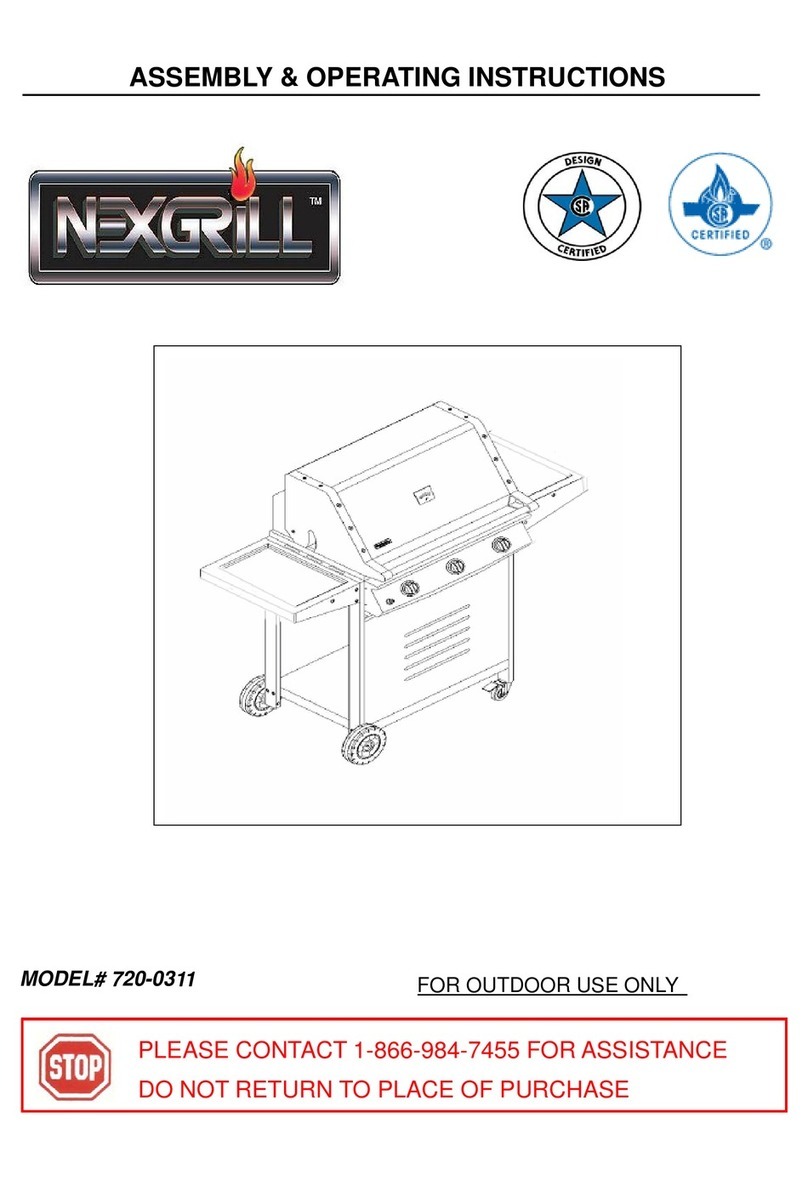 Nexgrill 720-0311 Assembly & operating instructions