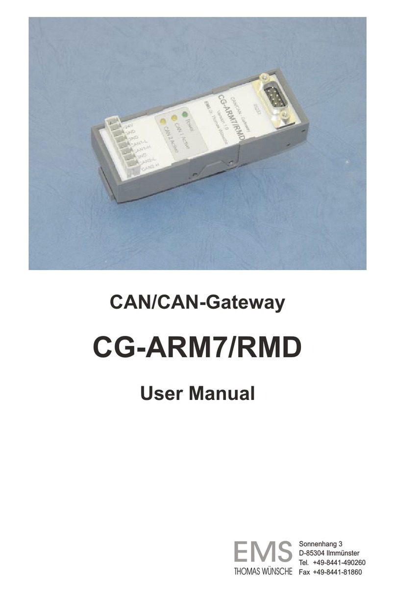 EMS CG-ARM7 User manual