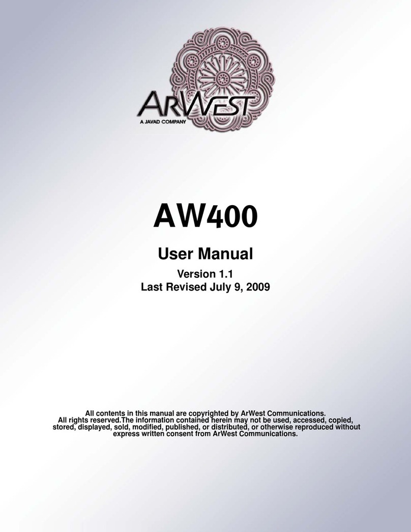 ArWest alphawave AW400 user manual