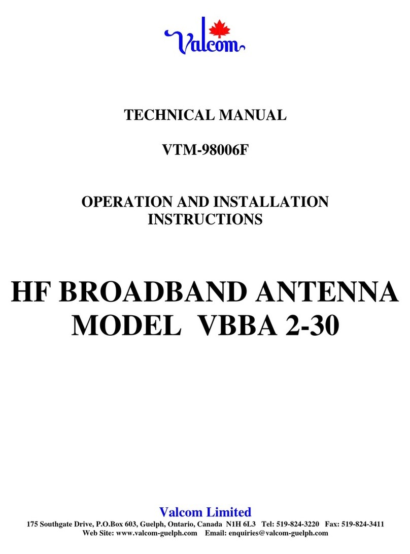 Valcom VBBA 2-30 User manual