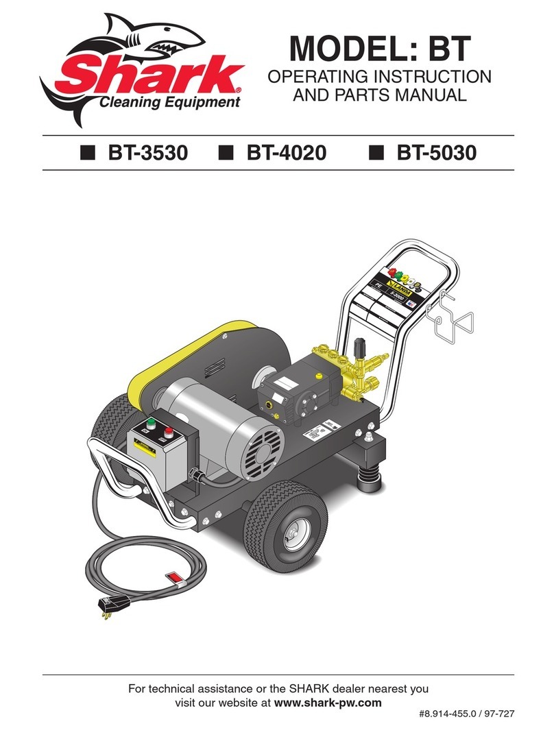 Shark BT-3530 Operating instructions and parts manual