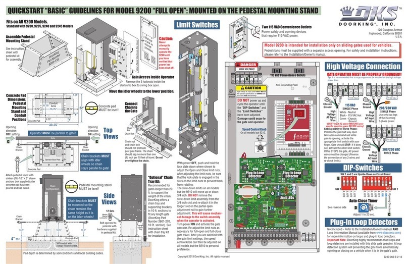 DKS 9200 "Full Open" User manual