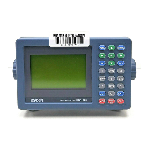 Koden KGP-920 User manual