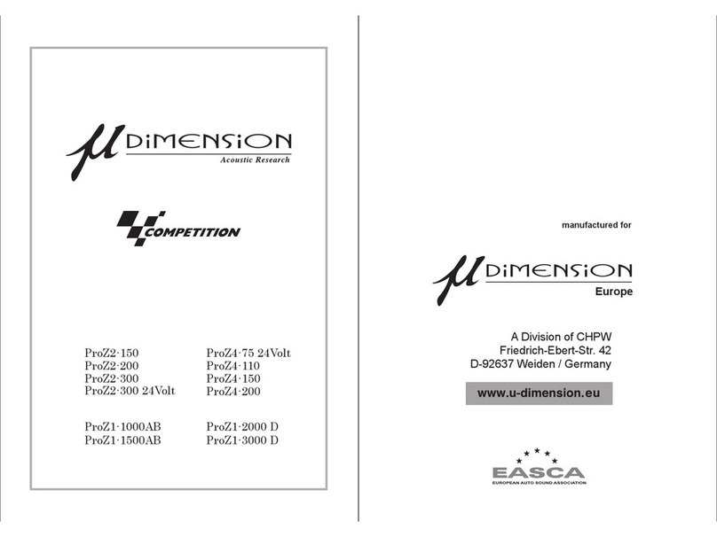 m-Dimension ProZ2-150 User manual