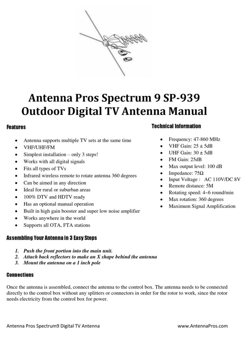 Antenna Pros Spectrum9 SP-939 manual