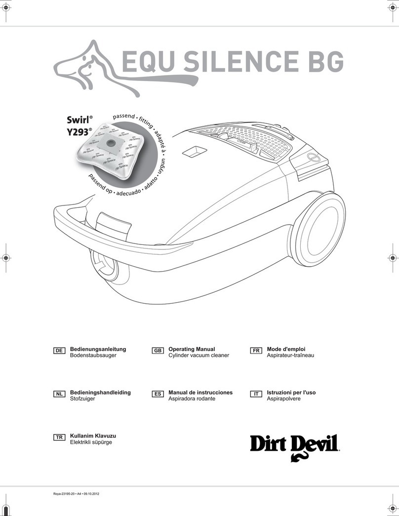Dirt Devil EQU Silence BG operating manual