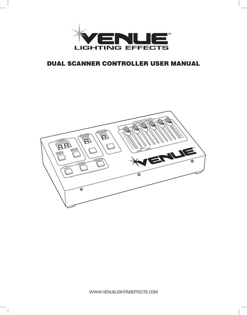 Venue DUAL SCANNER CONTROLLER user manual