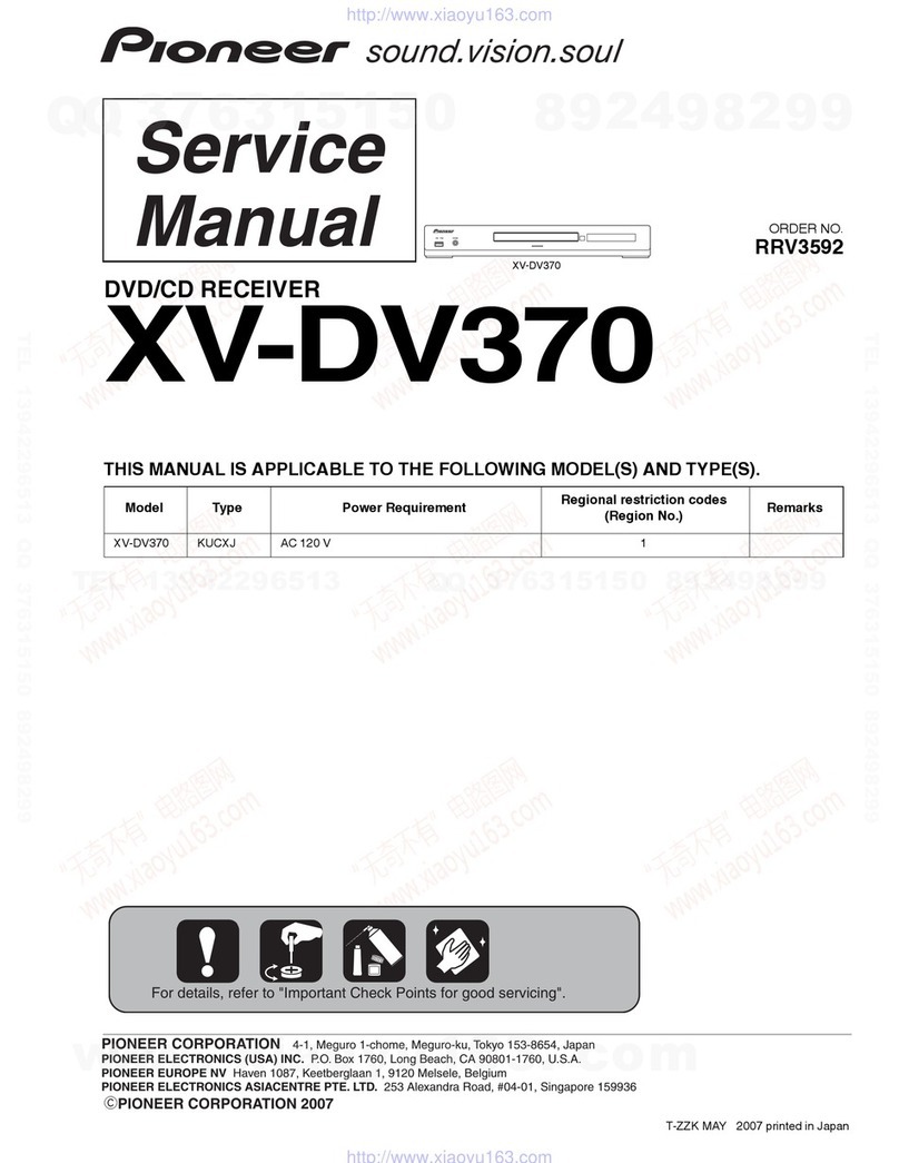 Pioneer XV-DV370 User manual