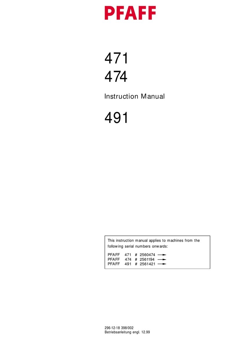 Pfaff 471 User manual