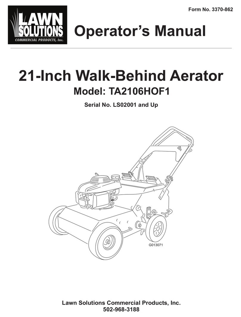 Lawn Solutions TA2106HOF1 Operator's manual