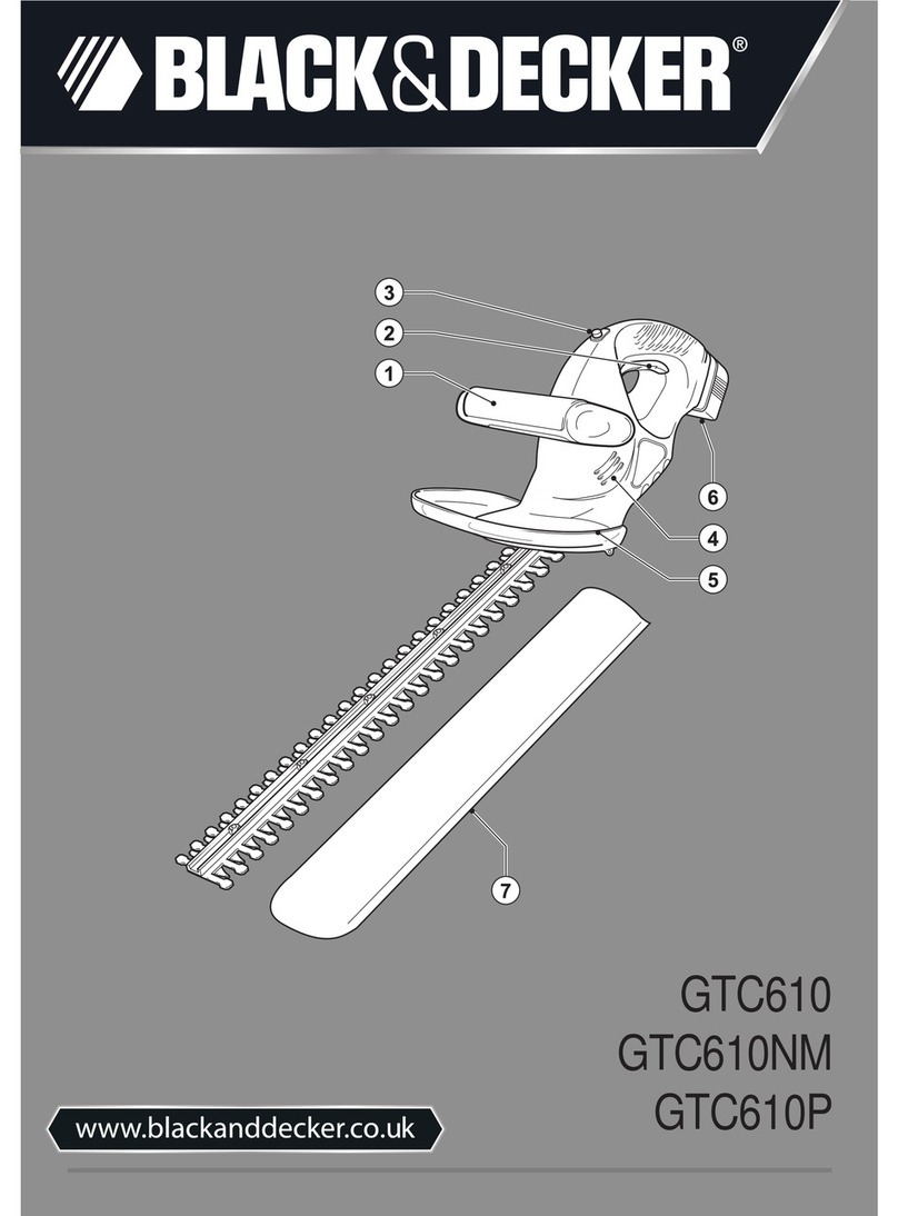 Black & Decker GTC610 Original instructions