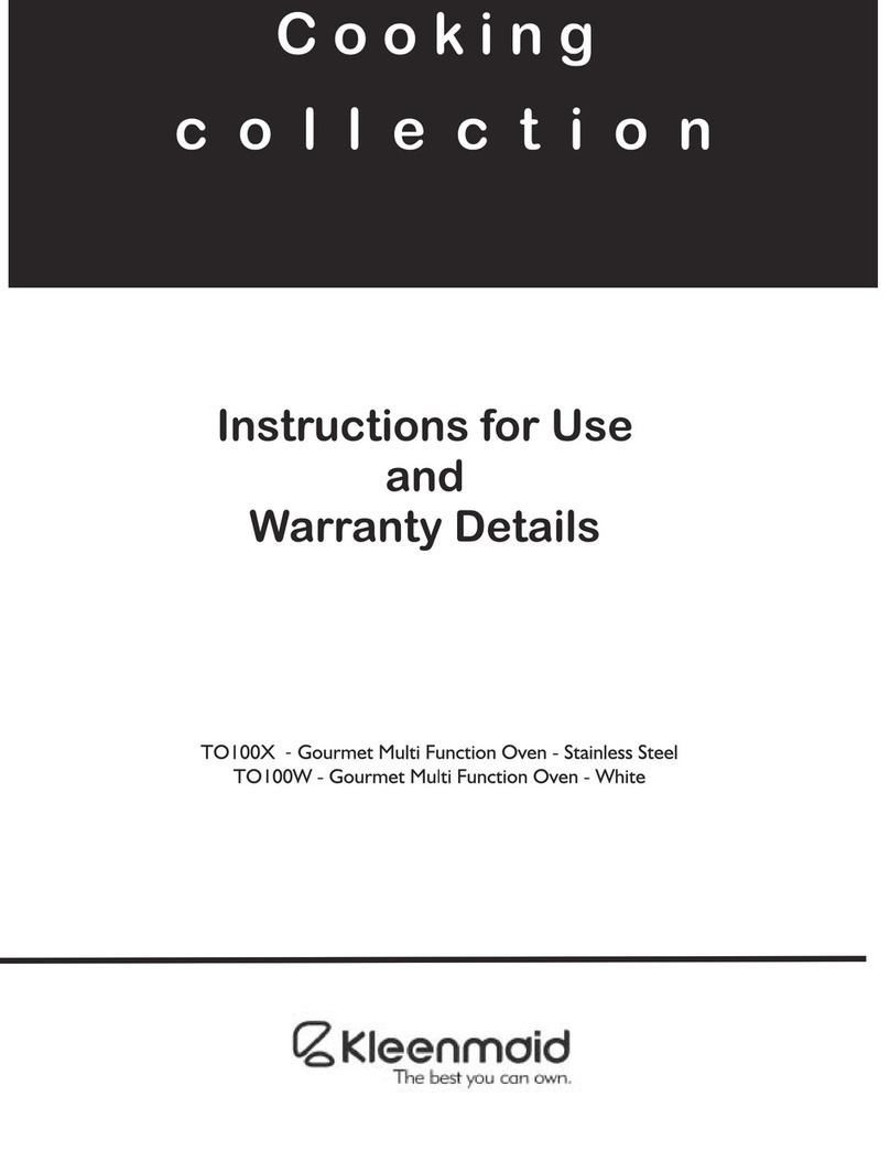 Kleenmaid TO100X User manual