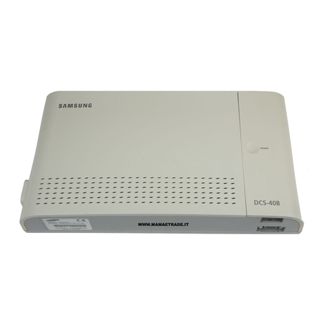 Samsung DCS-408 installation manual