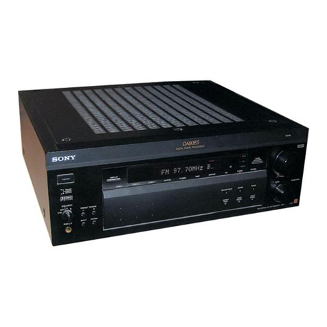 Sony STR-DA80ES - Fm Stereo / Fm-am Receiver User manual