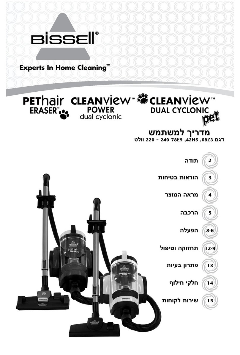 Bissell CLEANview Power dual cyclonic 78E9 Series User manual