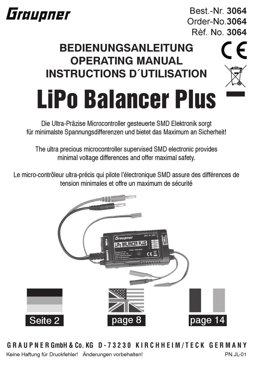 GRAUPNER LiPo Balancer Plus operating manual