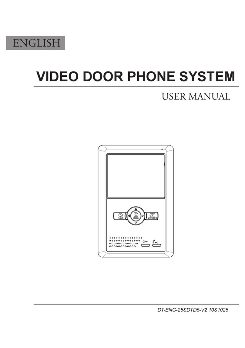 V-Tec VIDEO DOOR PHONE SYSTEM User manual
