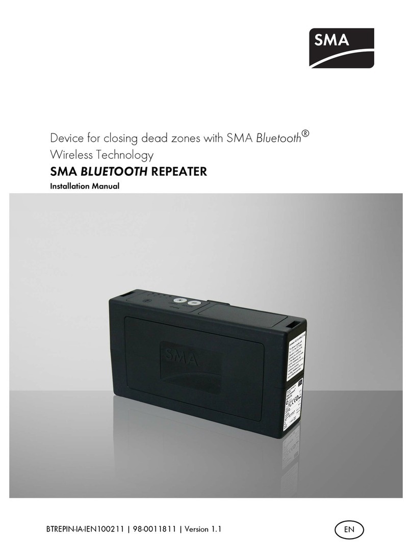 SMA BLUETOOTH REPEATER installation manual