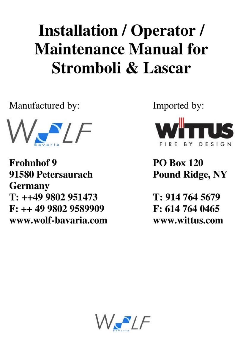 Wolf Stromboli Installation operating & maintenance manual